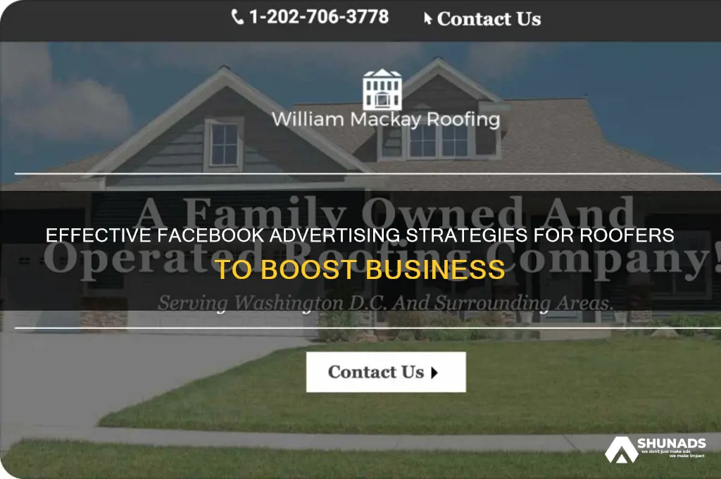 how to successfully advertise on facebook for roofers