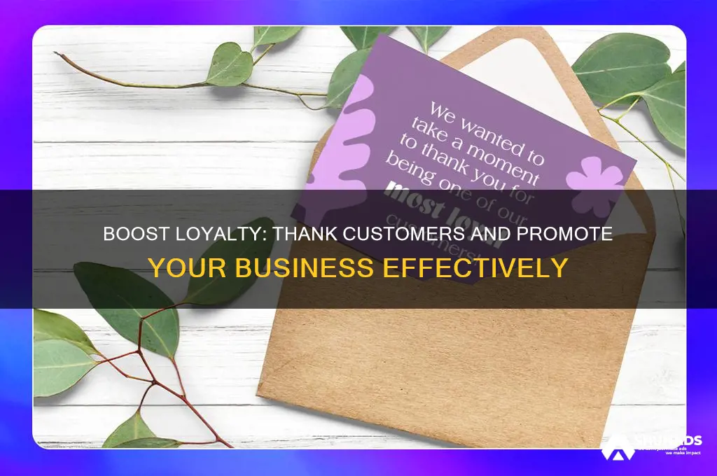 how to thank a customer for their business and advertise