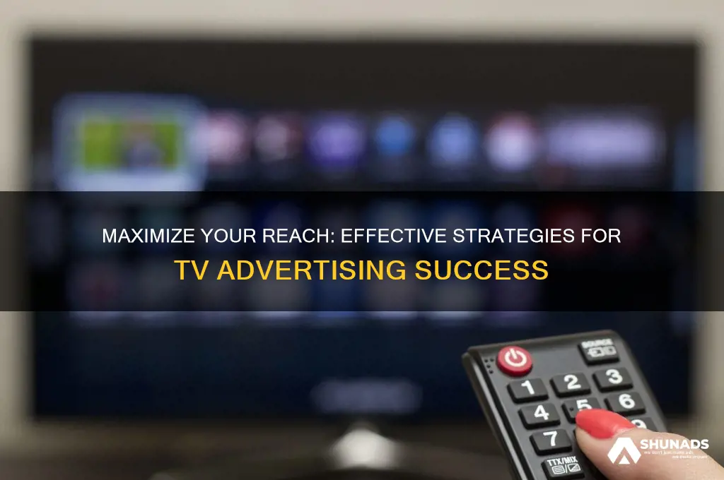 how to use a tv for advertising