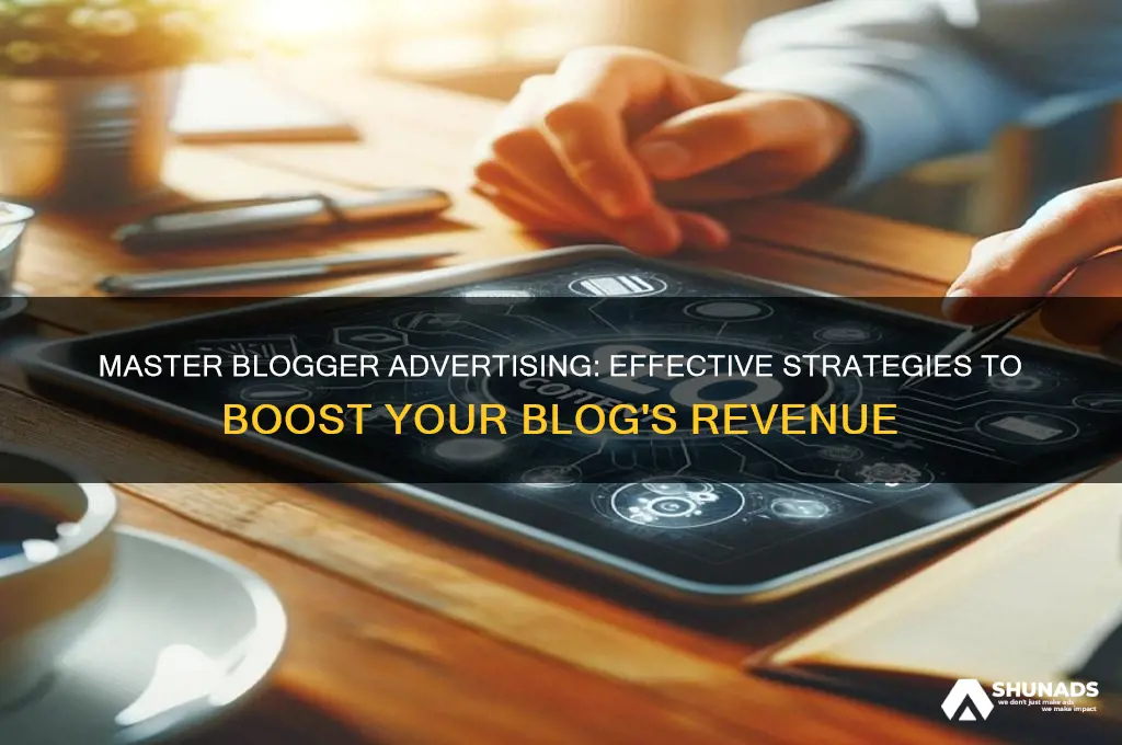 how to use advertising on blogger