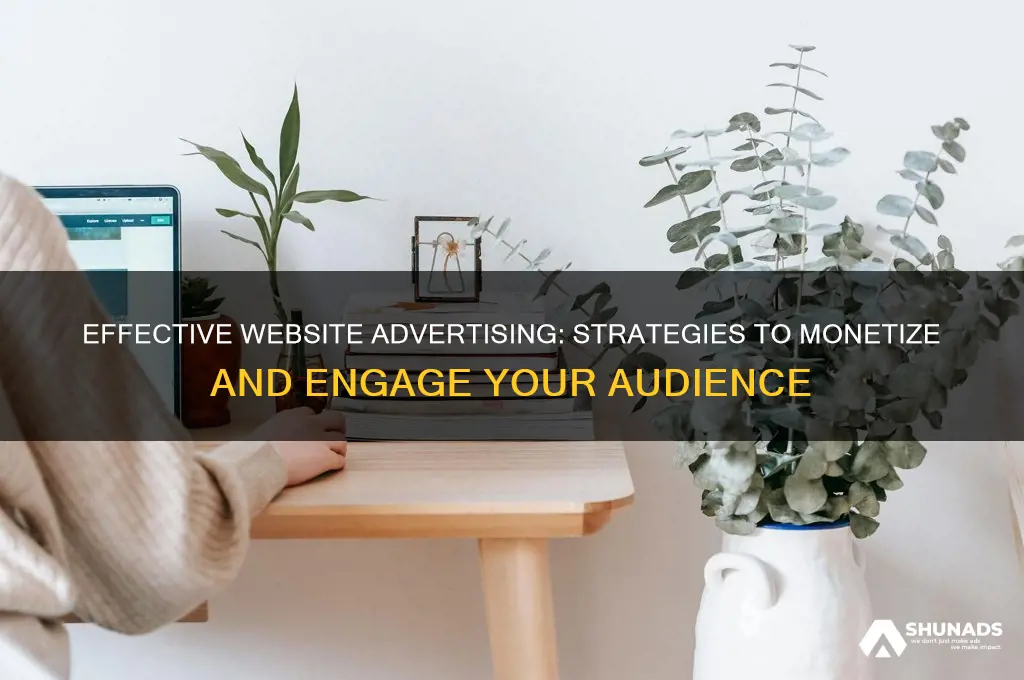 how to use advertising on your website