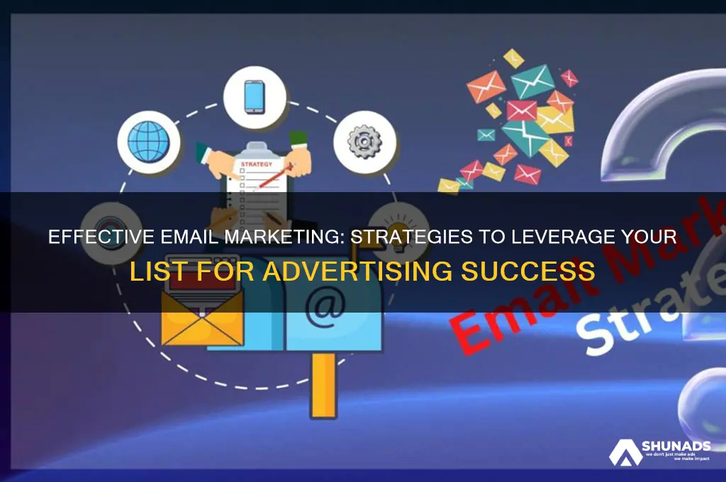 how to use an email list for advertising