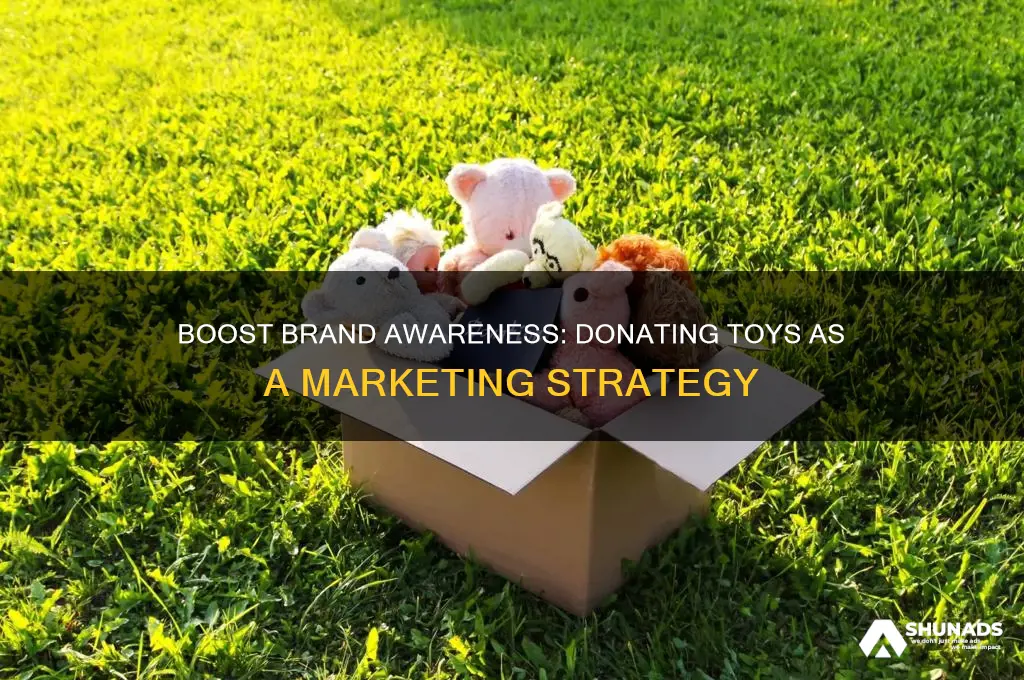 how to use donating toys to advertise our new company