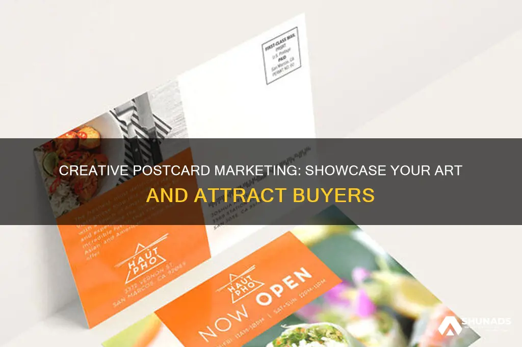 how to use postcards to advertise your art