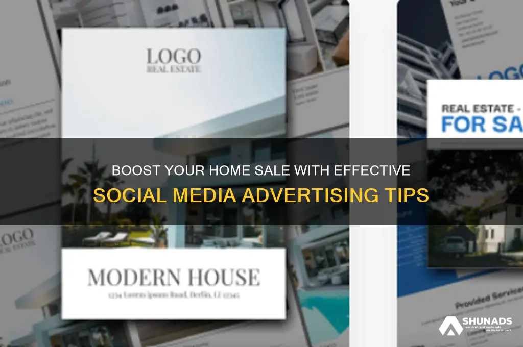 how to use social m edia advertising huse sale