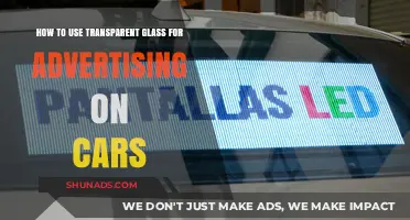 Innovative Car Advertising: Using Transparent Glass for Maximum Impact