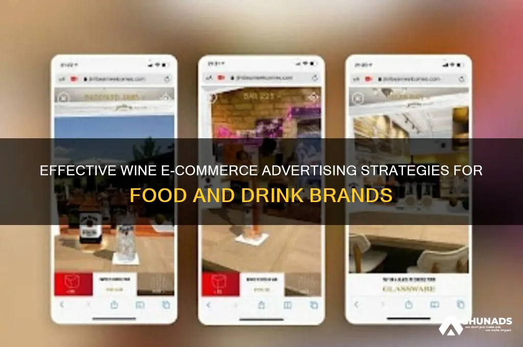how to wine companies advertise ecommercefood and drink
