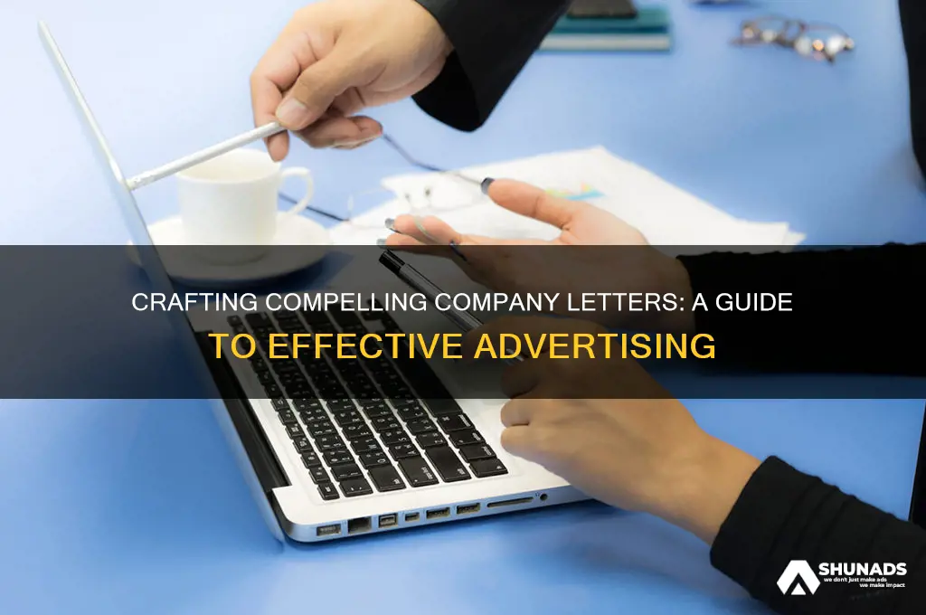 how to write a letter about your company as advertising