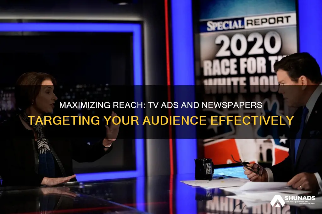 how tv advertisement and newspaper can reach the target audience