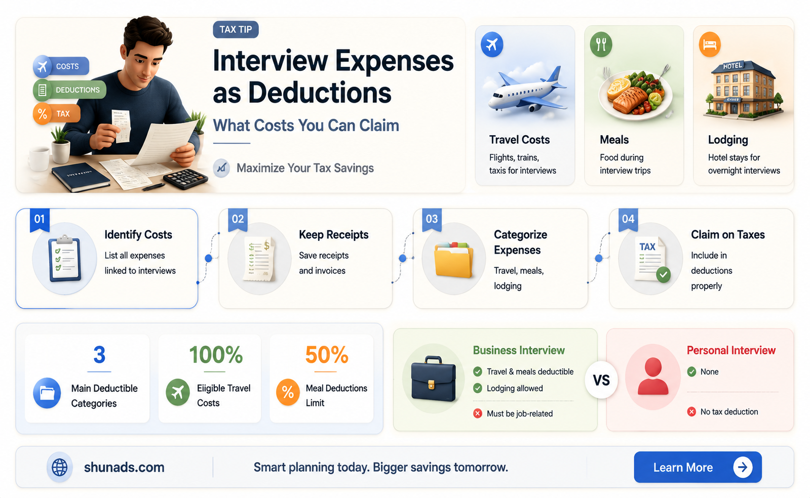 can interview expenses be deducted as advertising