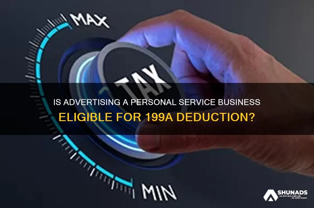 is advertising a personal service business for 199a