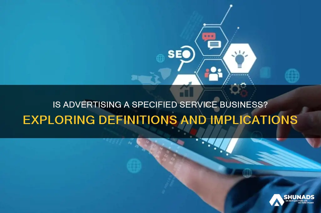 is advertising a specified service business
