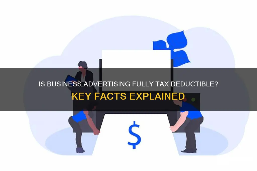 is business advertising 100 deductible