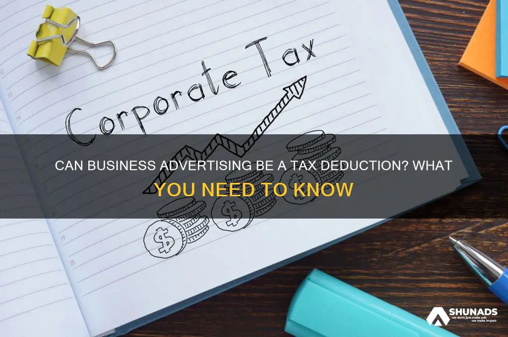 is business advertising a tax right off