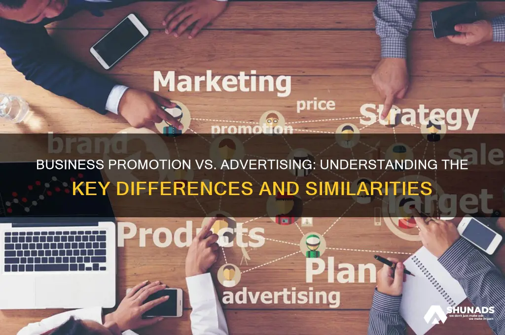 is business promotion the same as advertising