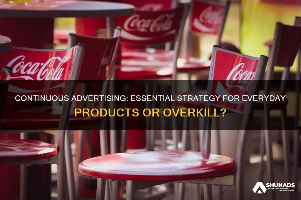 is continous advertising used for evey day product