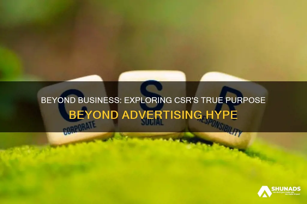 is csr only for business and advertising