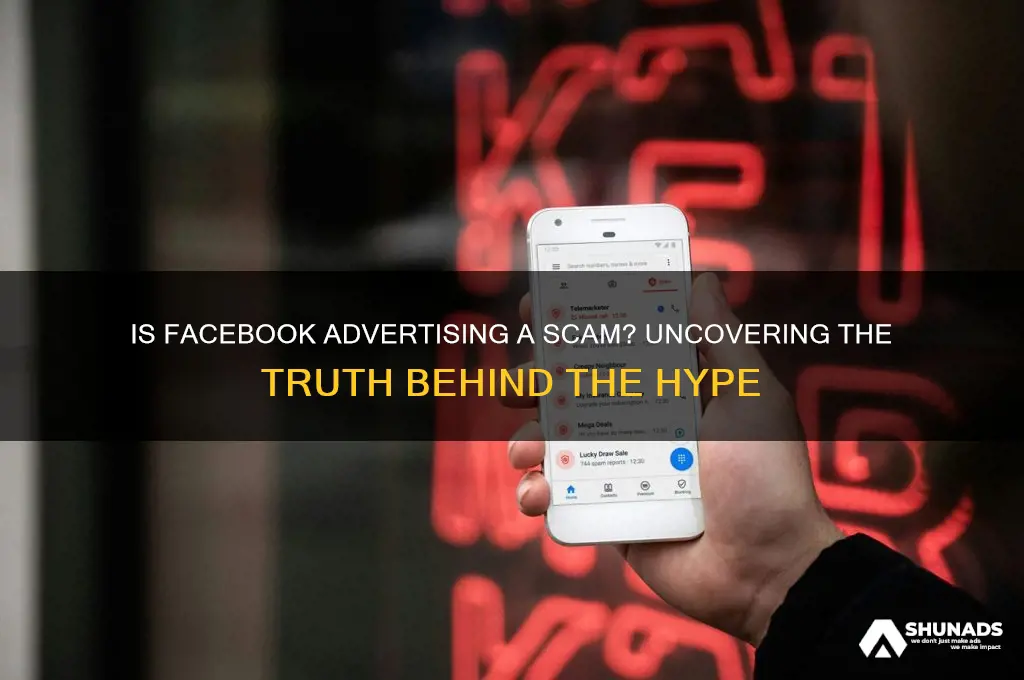 is facebook advertising a scam