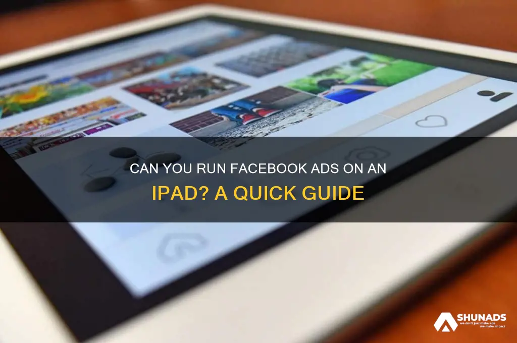 is facebook advertising available on an ipad