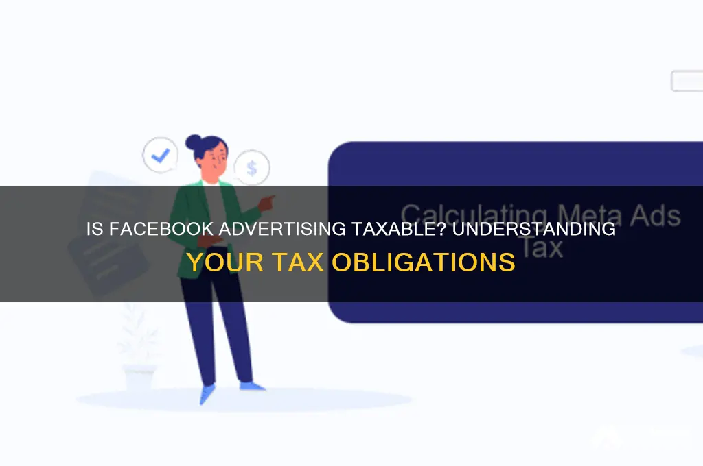 is facebook advertising taxable