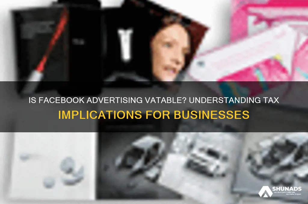is facebook advertising vatable