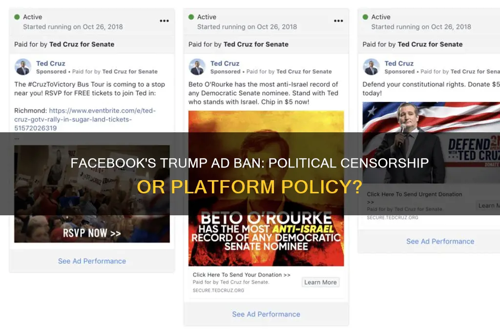 is facebook banning trump advertisements