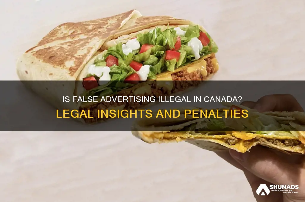 is false advertising illegal in canada
