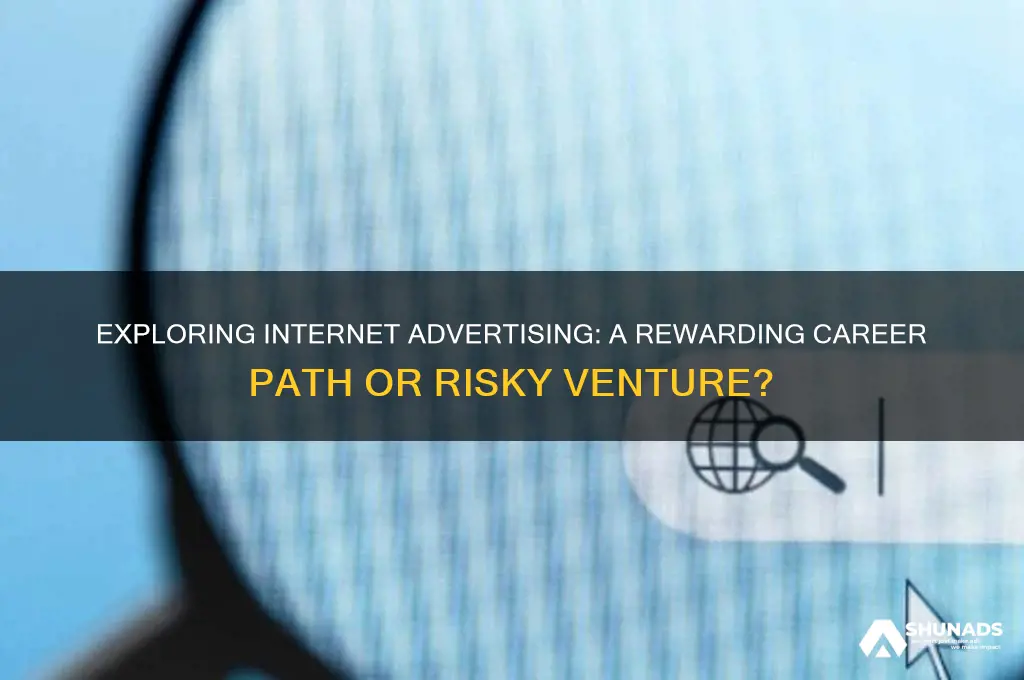 is internet advertising a good career to get into