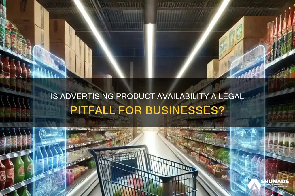 is it illegal for companies to advertise availability