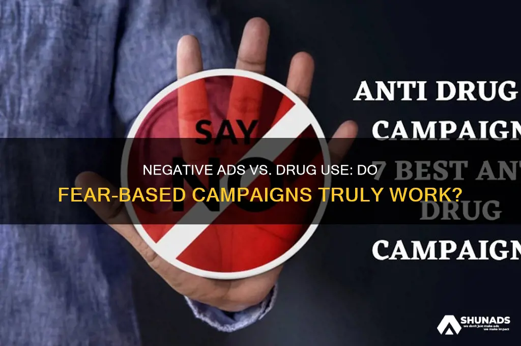 is it true that negative advertisement campaigns decrease drug use