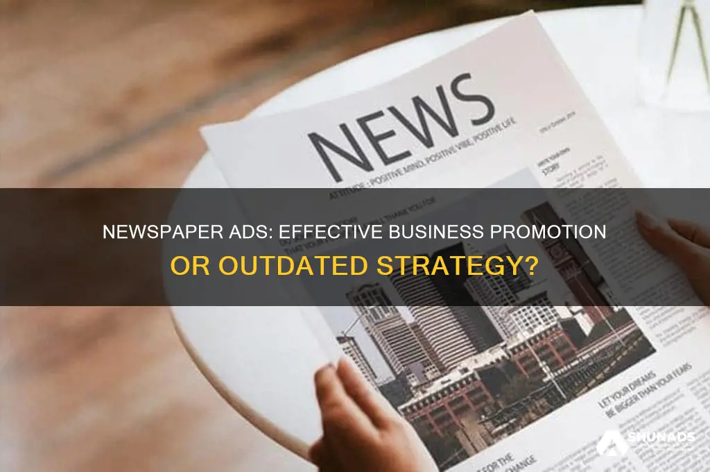 is it worth advertising your business in a newspaper
