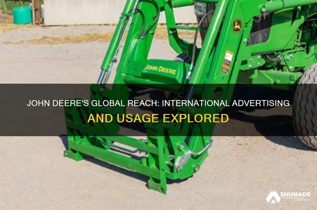 is john deere advertised or used in other countries