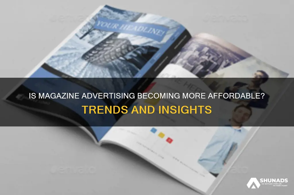 is magazine advertising getting cheaper