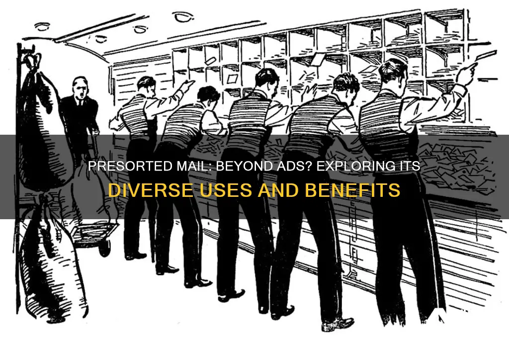 is presorted mail used only for advertisements
