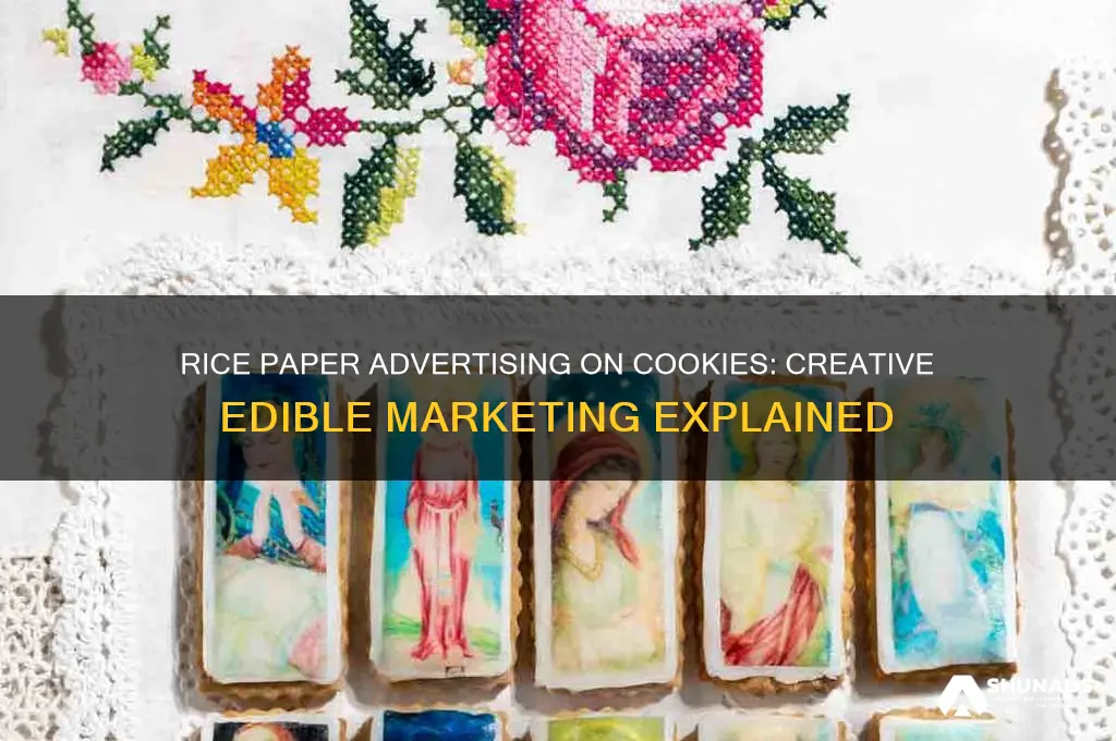 is rice paper used to put advertising on cookies