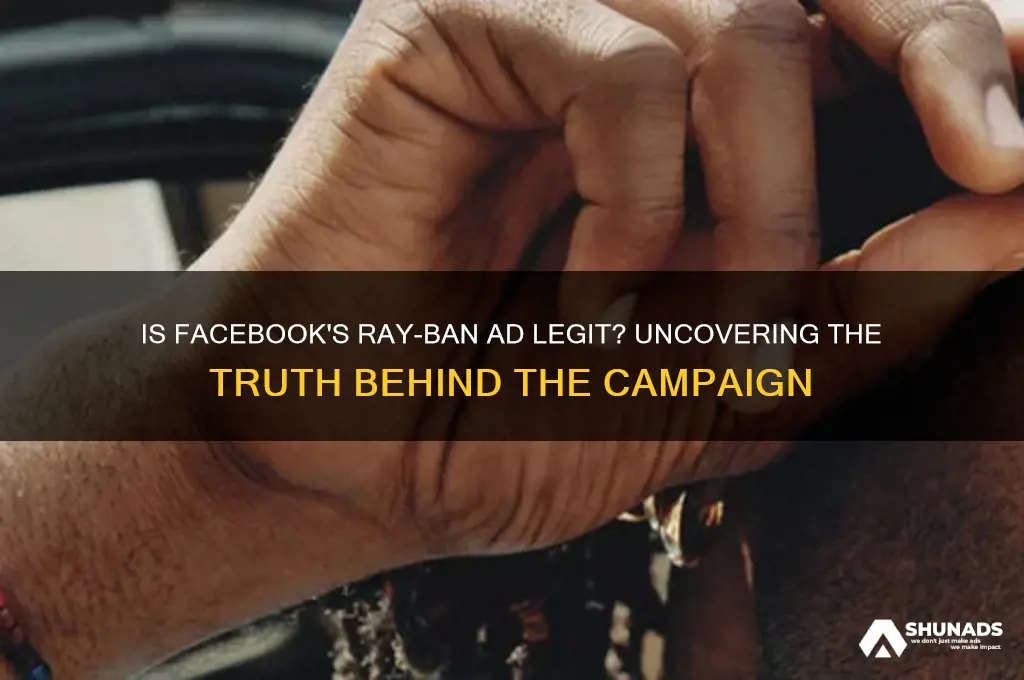 is the facebook ray ban advertisement legit