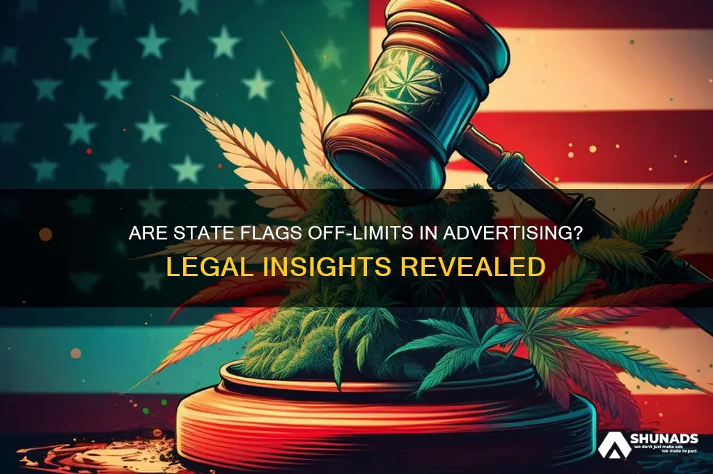 is the use of state flags in advertising banned