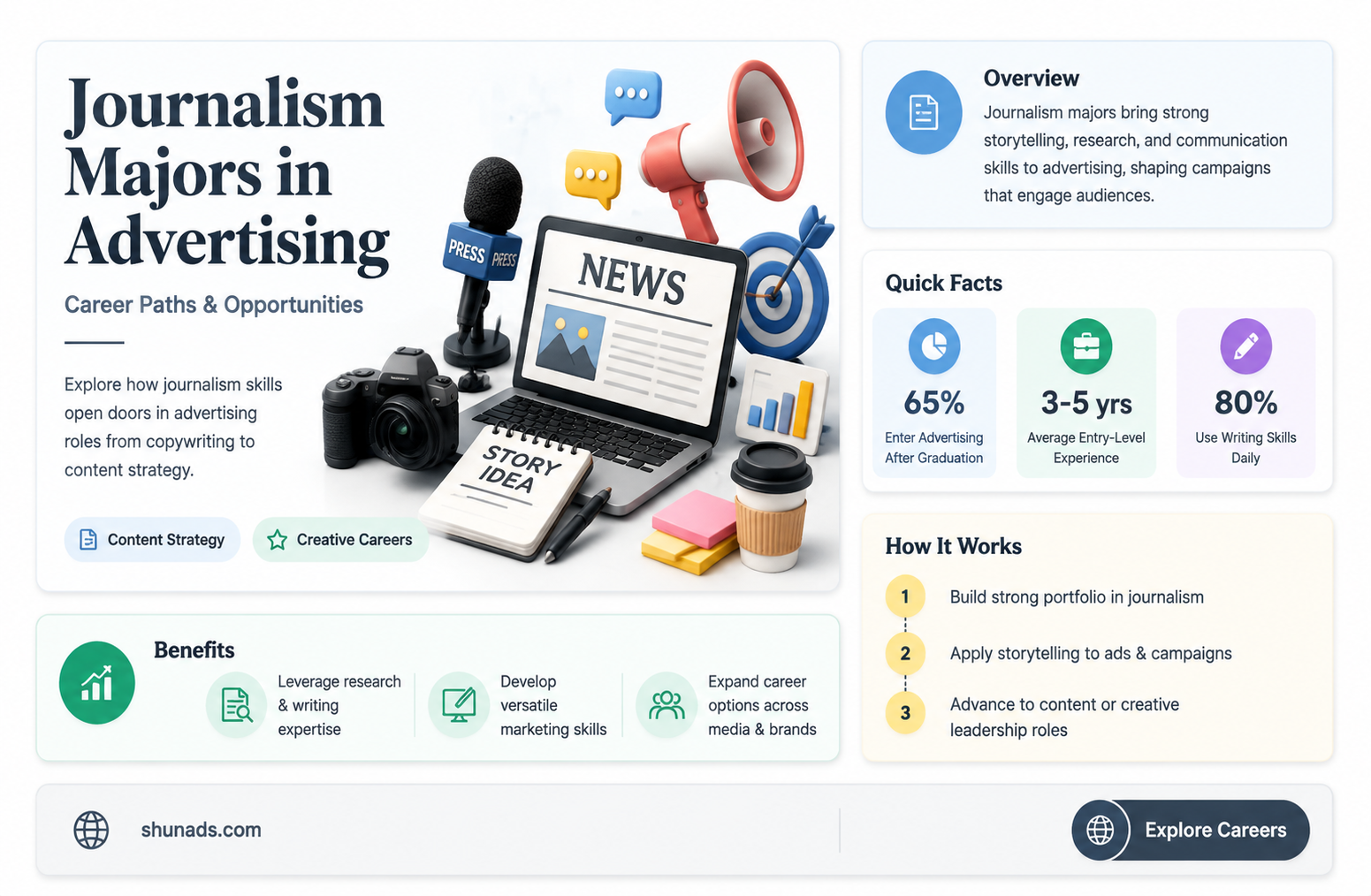 can journalism major go to advertising jobs