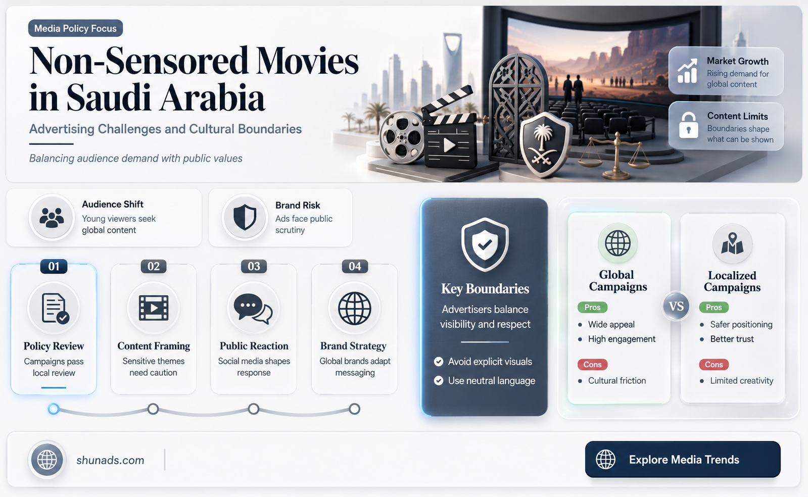 can non sensored movies be advertised in saudi arabia