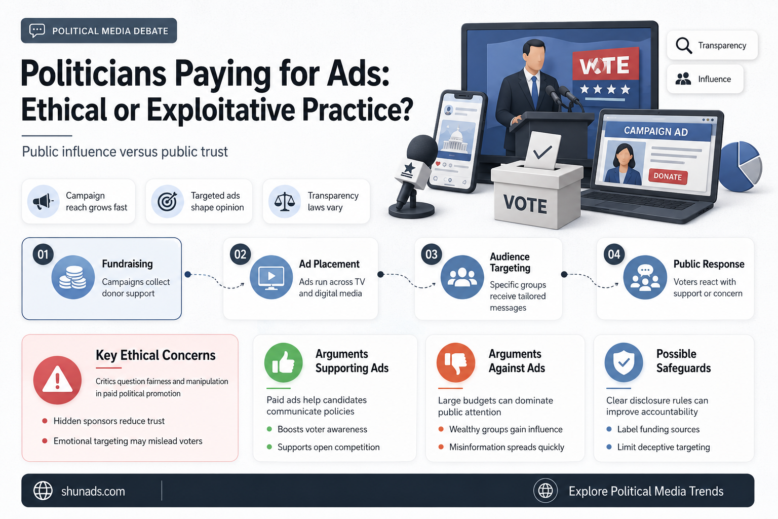 can polticians pay people to advertise for them