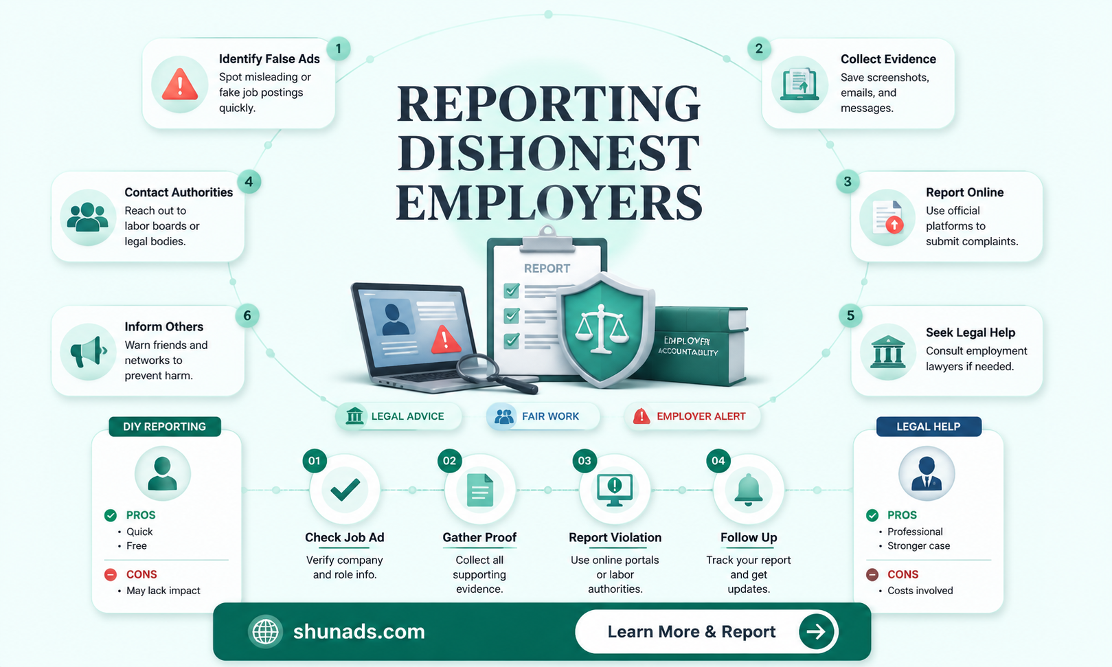 can i report employer that lies in advertising