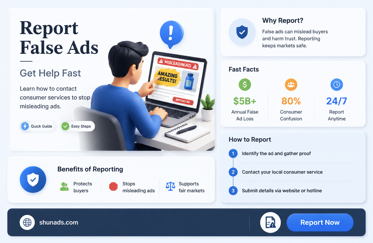 can i report a false advertisement to consumer services