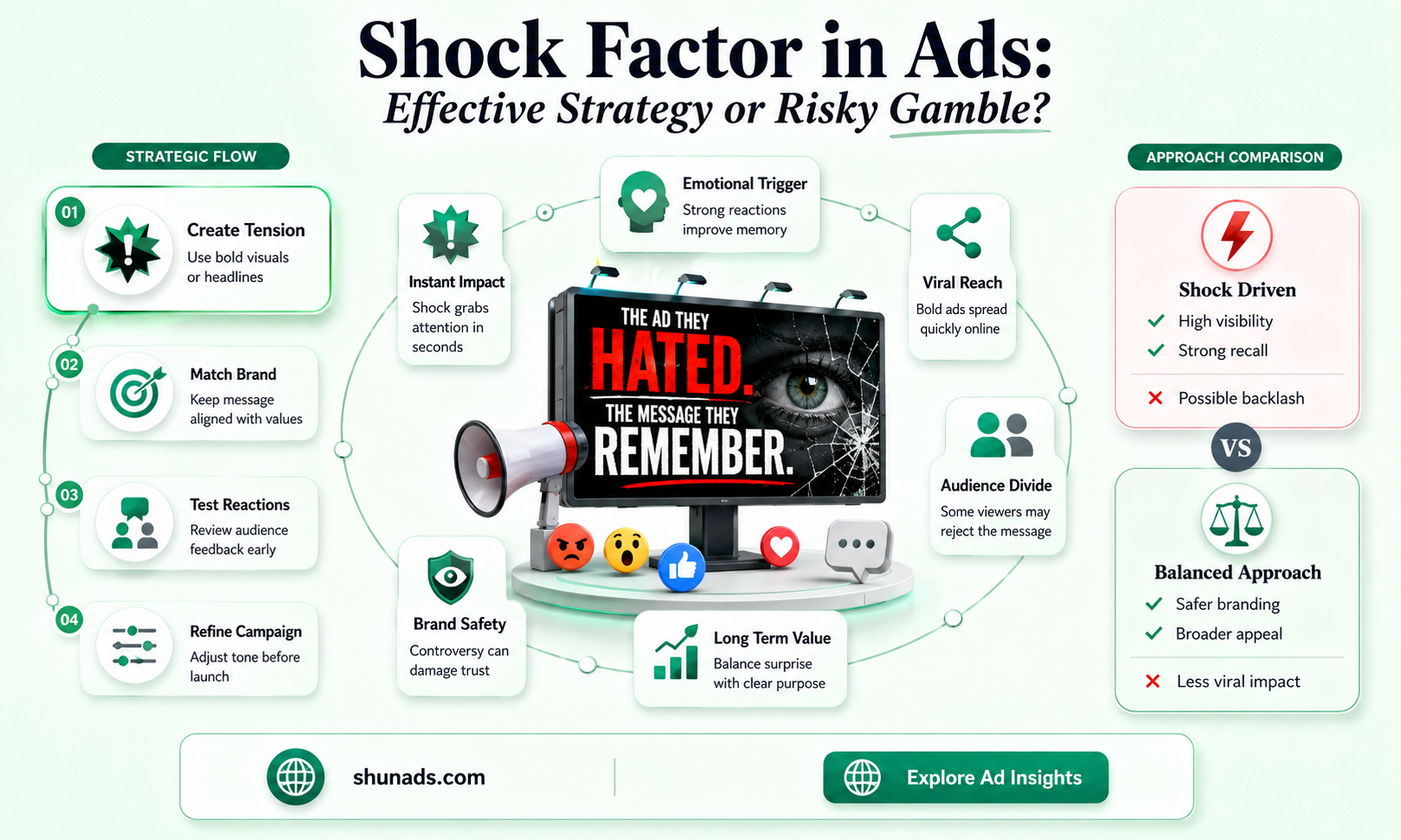can shock factor in an advertisment help