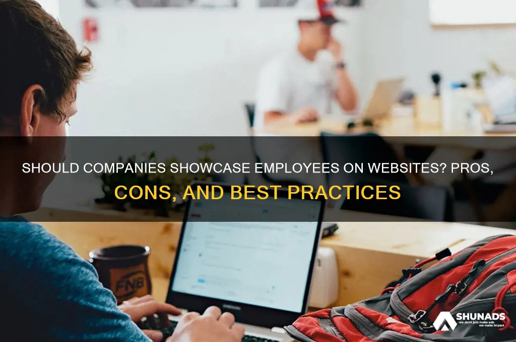 should a company advertise their personnel on their website