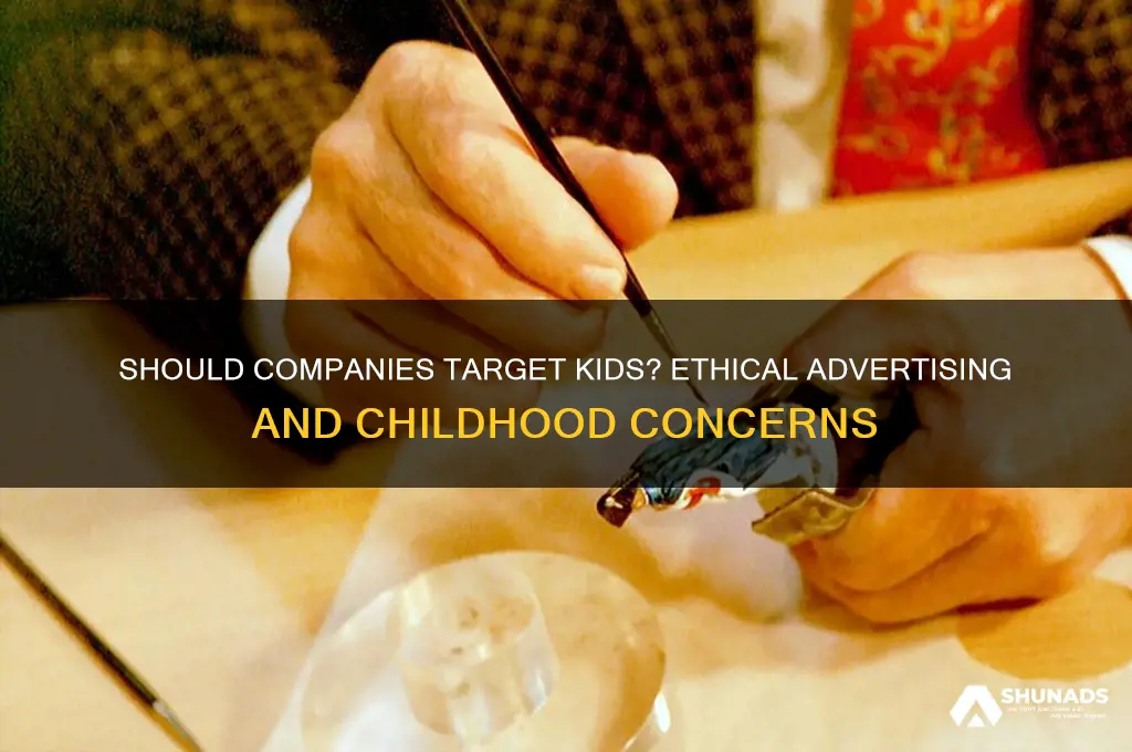 should companies advertise to children