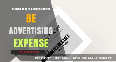 Are Business Cards an Advertising Expense? A Cost Analysis