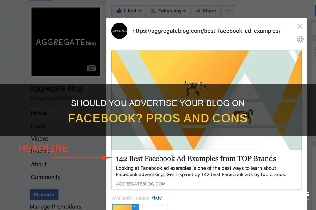 should i advertise my blog on facebook