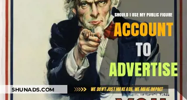 Should Public Figures Use Their Accounts for Advertising?