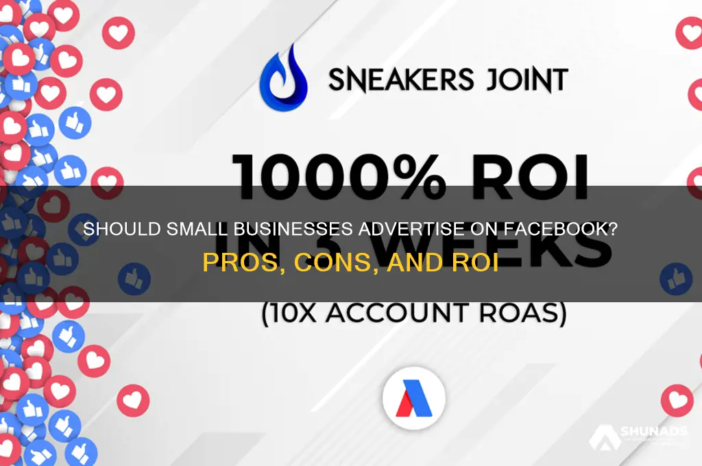 should small businesses advertise on facebook