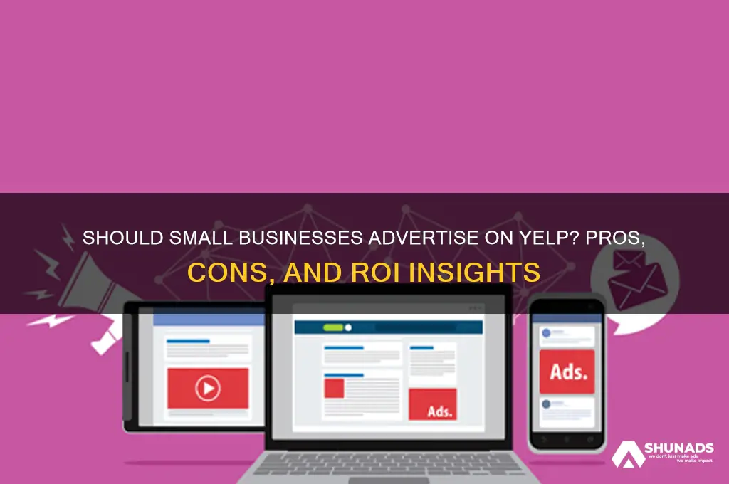 should small businesses advertise on yelp
